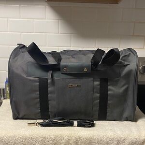 NWOT Versace Elegant Gray Travel Bag